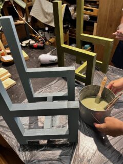 ワークショップ　キッズチェア作り